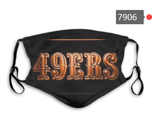 NFL 2020 San Francisco 49ers #10 Dust mask with filter->nfl dust mask->Sports Accessory